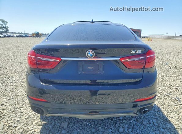 5UXKU2C50G0N80987 2016 BMW X6 Black უკანა ხედი
