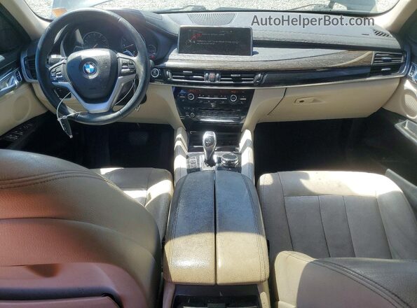 5UXKU2C50G0N80987 2016 BMW X6 Black წინა პანელის ხედი