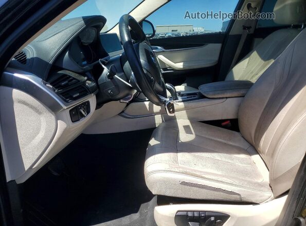 5UXKU2C50G0N80987 2016 BMW X6 Black წინა სალონის ხედი