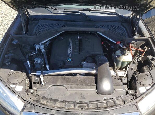 5UXKU2C50G0N80987 2016 BMW X6 Black ძრავის განყოფილების ხედი