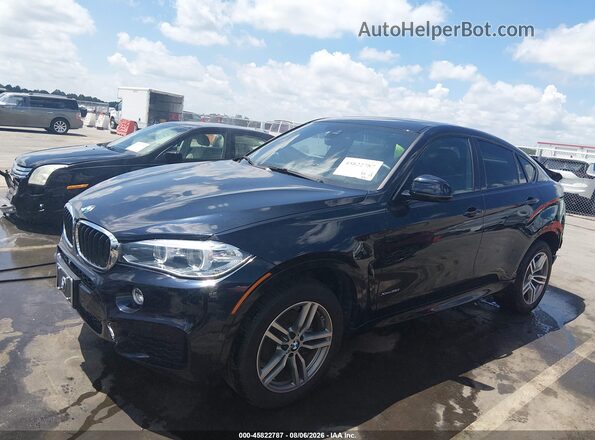 5UXKU2C50J0X51583 2018 BMW X6 Blue Передня ліва чверть
