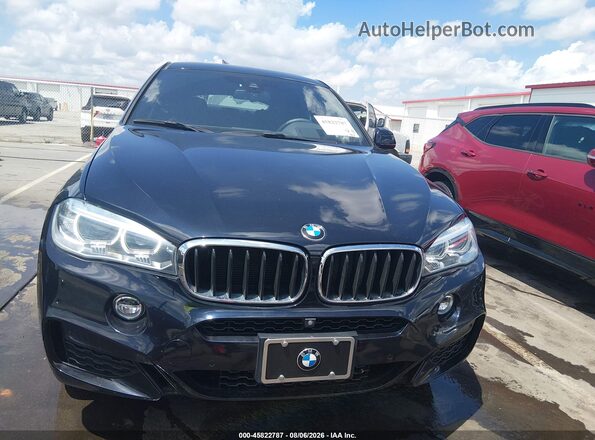 5UXKU2C50J0X51583 2018 BMW X6 Blue Вид задньої частини салону
