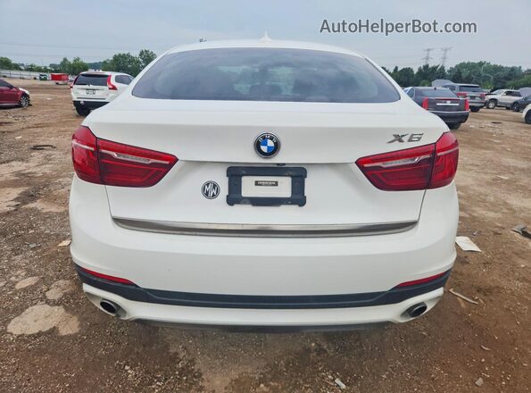 5UXKU2C51G0N80139 2016 BMW X6 White Вид ззаду