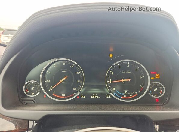 5UXKU2C51G0N80139 2016 BMW X6 White Вид щитка приладів