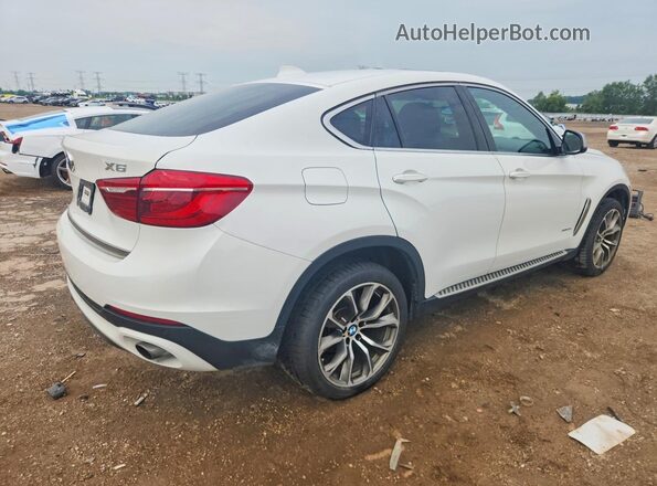 5UXKU2C51G0N80139 2016 BMW X6 White Задня права чверть