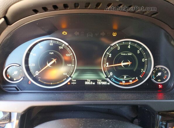 5UXKU2C54G0N83682 2016 BMW X6 Black Widok zestawu wskaźników