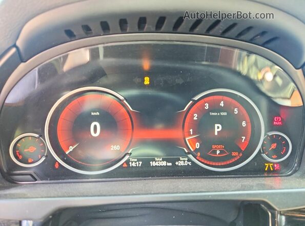 5UXKU2C55G0N79009 2016 BMW X6 Black Вид щитка приладів