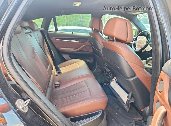 5UXKU2C55G0N79009 2016 BMW X6 Black Вид задньої частини салону