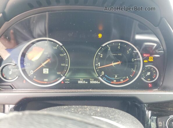 5UXKU2C55K0Z63574 2019 BMW X6 Silver Вид щитка приладів
