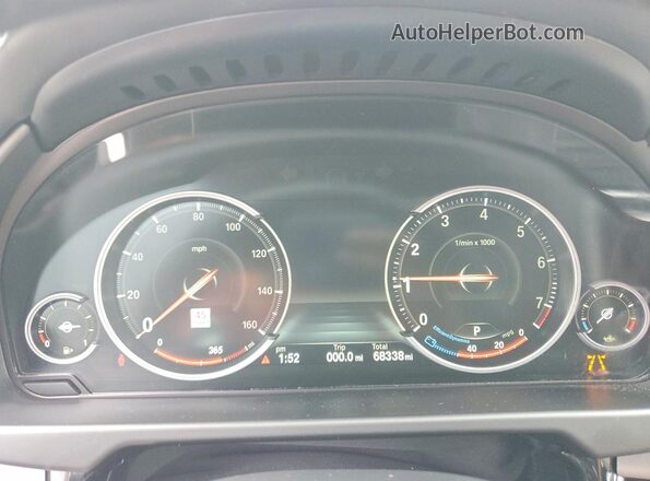 5UXKU2C55K0Z64448 2019 BMW X6 Красный Вид щитка приборов