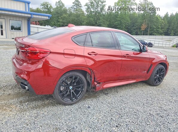 5UXKU2C55K0Z64448 2019 BMW X6 Красный Задняя правая четверть