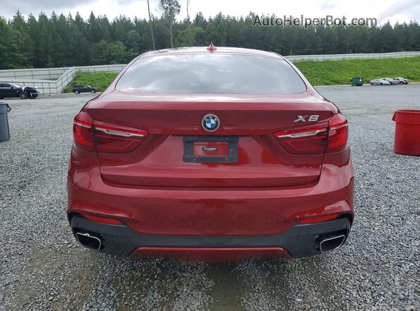 5UXKU2C55K0Z64448 2019 BMW X6 Красный Вид сзади