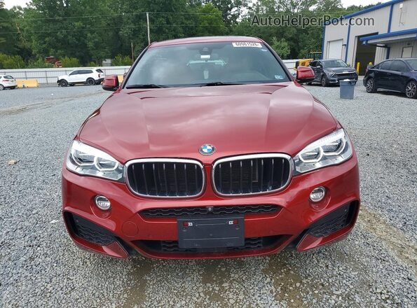 5UXKU2C55K0Z64448 2019 BMW X6 Красный Вид спереди