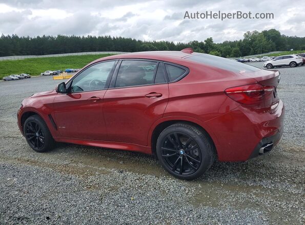 5UXKU2C55K0Z64448 2019 BMW X6 Красный Задняя левая четверть