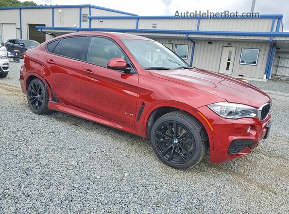 5UXKU2C55K0Z64448 2019 BMW X6 Красный Передняя правая четверть
