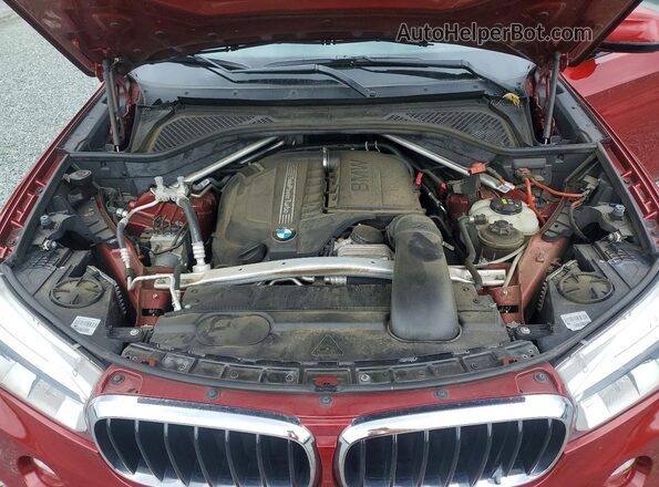 5UXKU2C55K0Z64448 2019 BMW X6 Красный Вид подкапотного пространства