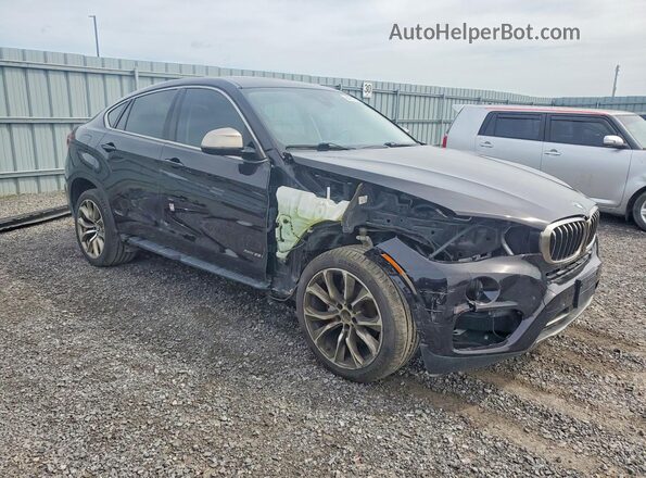 5UXKU2C56G0N81321 2016 BMW X6 Black Передня права чверть