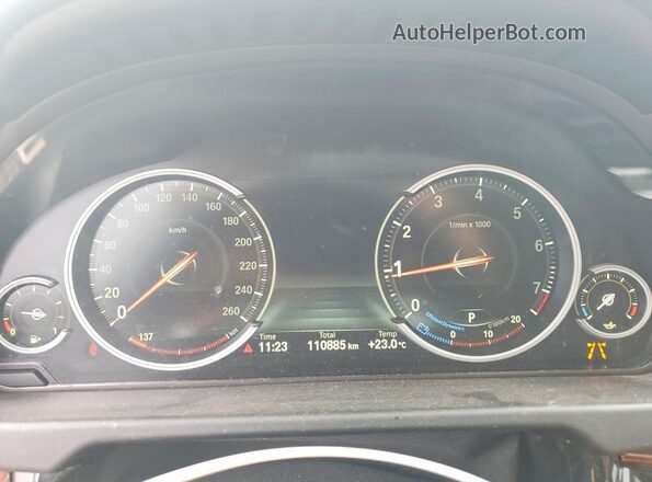 5UXKU2C56G0N81321 2016 BMW X6 Black Вид щитка приладів