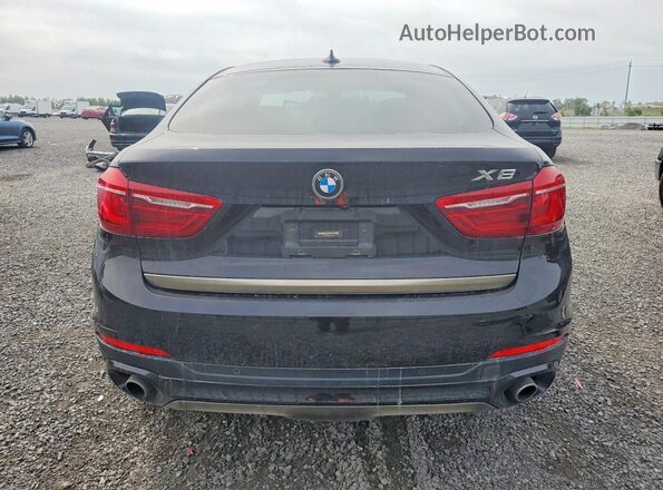 5UXKU2C56G0N81321 2016 BMW X6 Black Вид ззаду