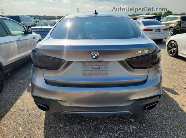 5UXKU2C56G0N81853 2016 BMW X6 Silver Вид ззаду