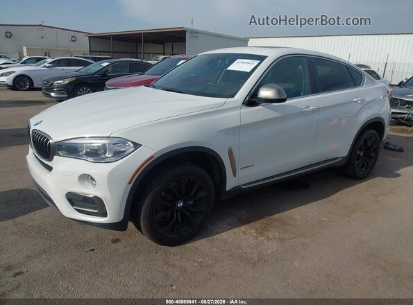 5UXKU2C58G0N79618 2016 BMW X6 White Передня ліва чверть