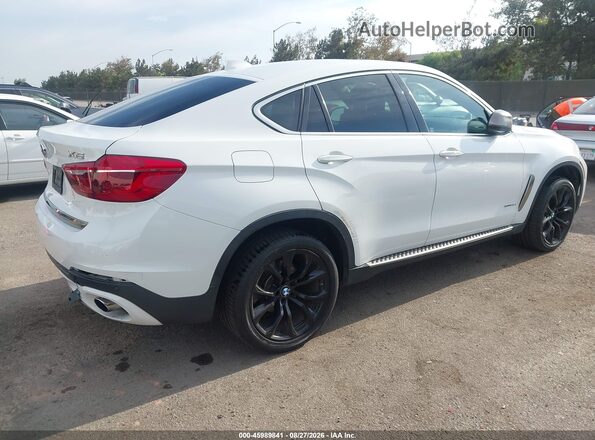 5UXKU2C58G0N79618 2016 BMW X6 White Задня права чверть