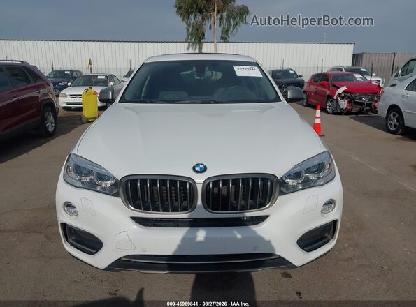 5UXKU2C58G0N79618 2016 BMW X6 White Вид щитка приладів