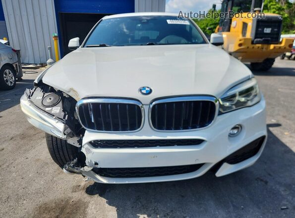 5UXKU2C58J0X48916 2018 BMW X6 White Вид спереду