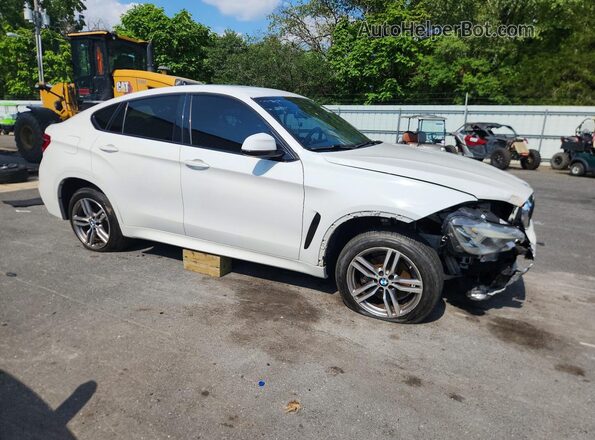 5UXKU2C58J0X48916 2018 BMW X6 White Передня права чверть