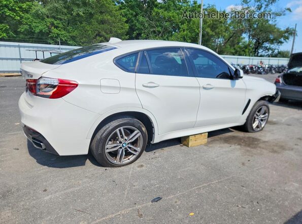 5UXKU2C58J0X48916 2018 BMW X6 White Задня права чверть