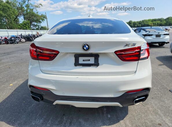 5UXKU2C58J0X48916 2018 BMW X6 White Вид ззаду