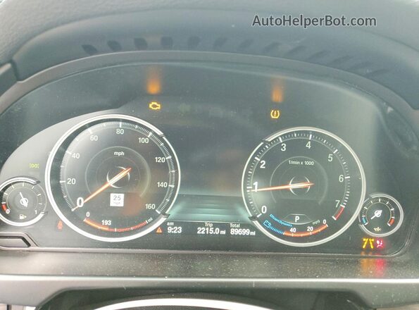 5UXKU2C58J0X48916 2018 BMW X6 White Вид щитка приладів