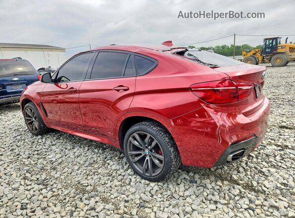 5UXKU2C59G0N79742 2016 BMW X6 Red უკანა მარცხენა