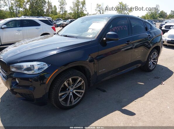 5UXKU2C59J0Z61308 2018 BMW X6 Blue წინა მარცხენა ხედი სამი მეოთხედიდან