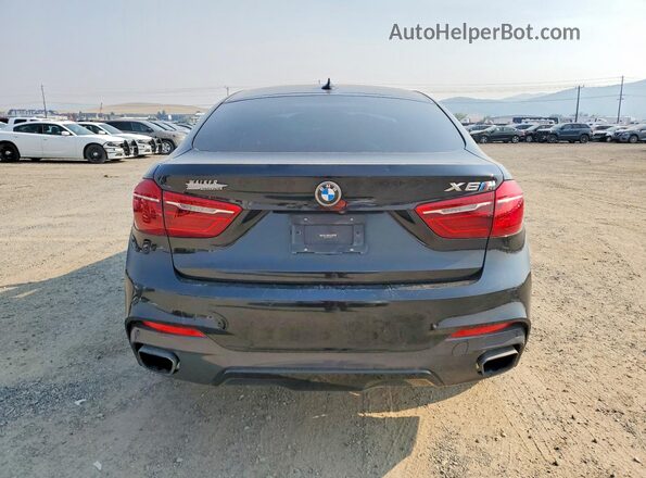 5UXKU6C3XH0W38773 2017 BMW X6 Black Вид ззаду