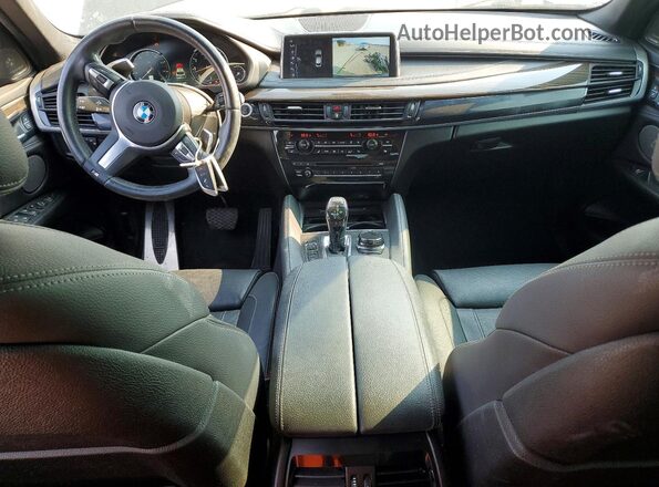 5UXKU6C3XH0W38773 2017 BMW X6 Black Вид панелі приладів