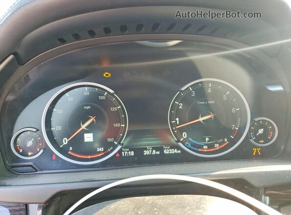 5UXKU6C3XH0W38773 2017 BMW X6 Black Вид щитка приладів
