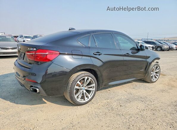 5UXKU6C3XH0W38773 2017 BMW X6 Black Задня права чверть