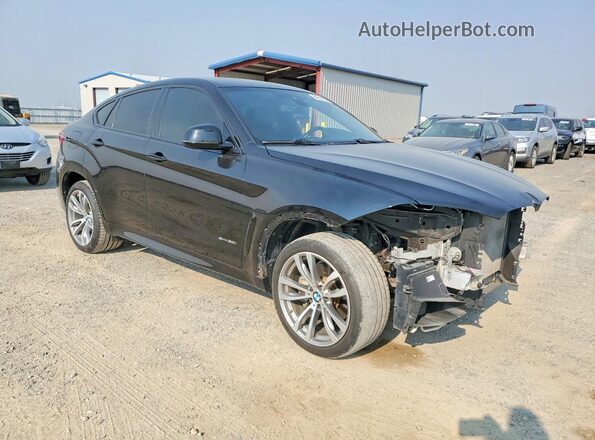 5UXKU6C3XH0W38773 2017 BMW X6 Black Передня права чверть