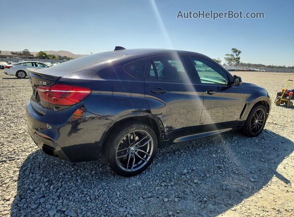 5UXKU6C58G0R33662 2016 BMW X6 Blue Задня права чверть