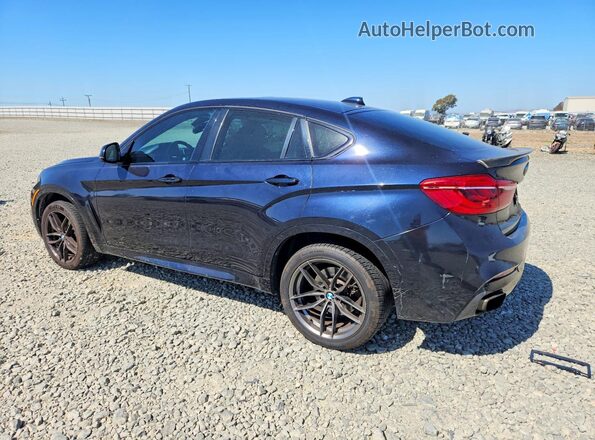 5UXKU6C58G0R33662 2016 BMW X6 Blue Задня ліва чверть