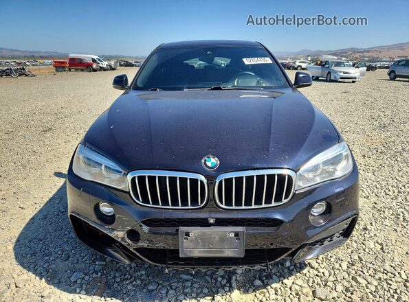 5UXKU6C58G0R33662 2016 BMW X6 Blue Вид спереду