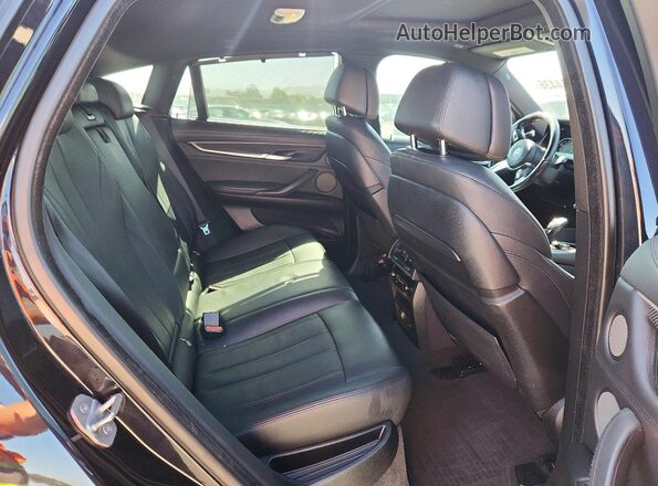 5UXKU6C58G0R33662 2016 BMW X6 Blue Вид задньої частини салону