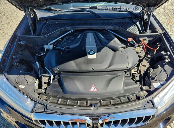 5UXKU6C58G0R33662 2016 BMW X6 Blue Вид підкапотного простору