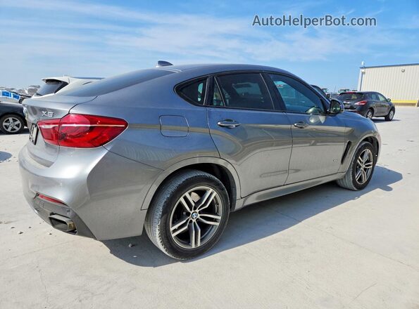 5UXKU6C59G0R34190 2016 BMW X6 Silver Задня права чверть