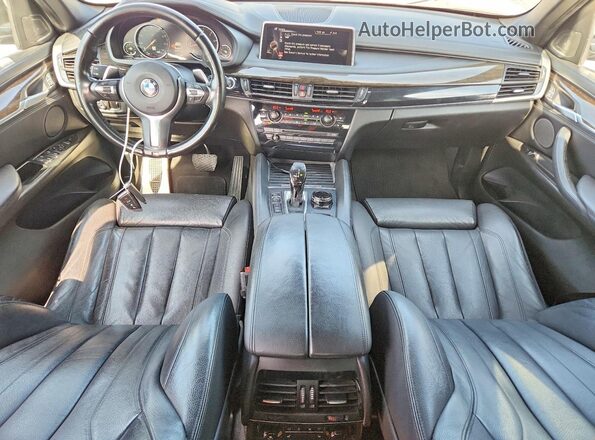 5UXKU6C59G0R34190 2016 BMW X6 Silver Вид панелі приладів