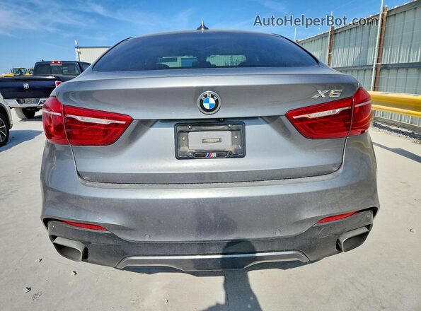 5UXKU6C59G0R34190 2016 BMW X6 Silver Вид ззаду