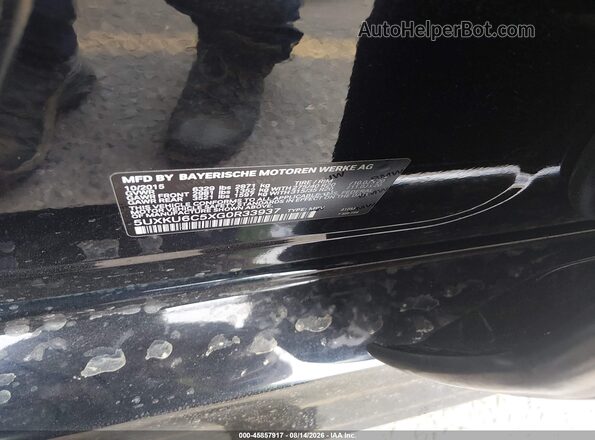 5UXKU6C5XG0R33937 2016 BMW X6 Black Vista del compartimento del motor