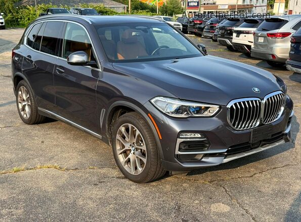 5UXTA6C00M9F01336 2021 BMW X5 Черный Передняя правая четверть