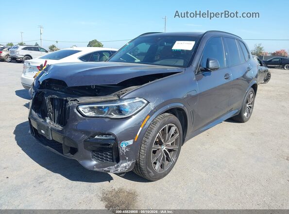 5UXTA6C00M9H08826 2021 BMW X5 Gray Առջևի ձախ երեք քառորդ տեսարան